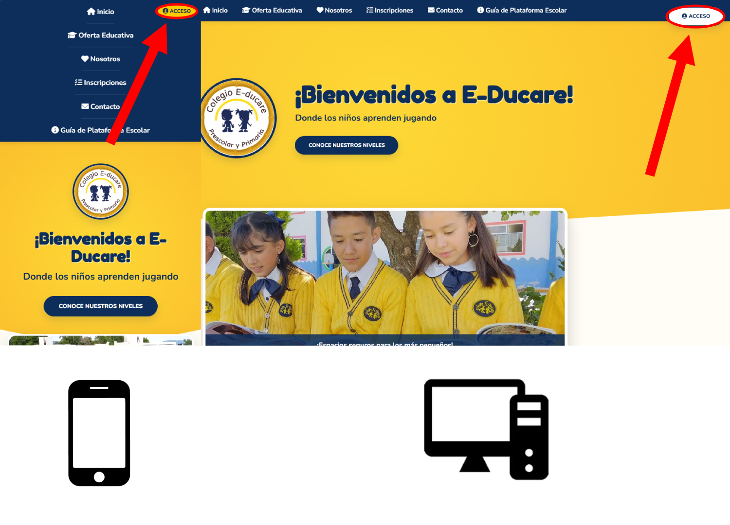 Paso 1: Botón de Acceso